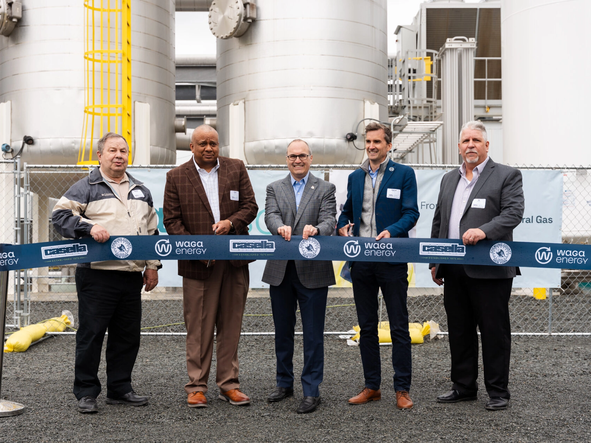 Waga Energy and Casella inaugurate the largest WAGABOX® unit in Elmira (United States)