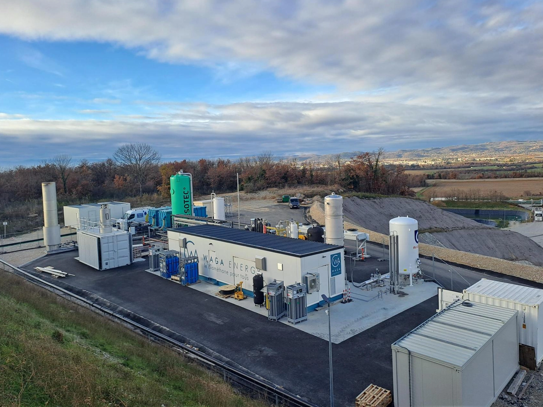 Waga Energy commissions a RNG production plant in Southern France