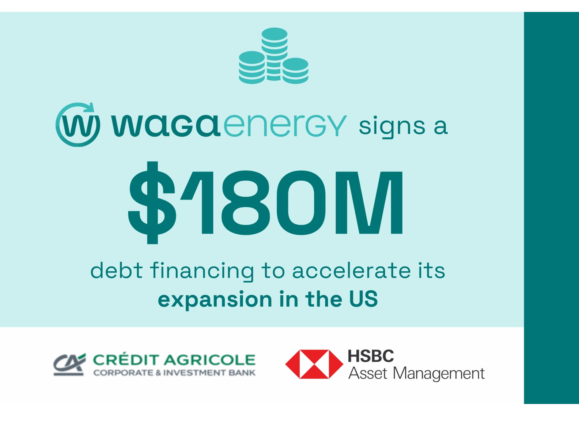 Waga Energy signs a $180M debt financing to accelerate its expansion in the US